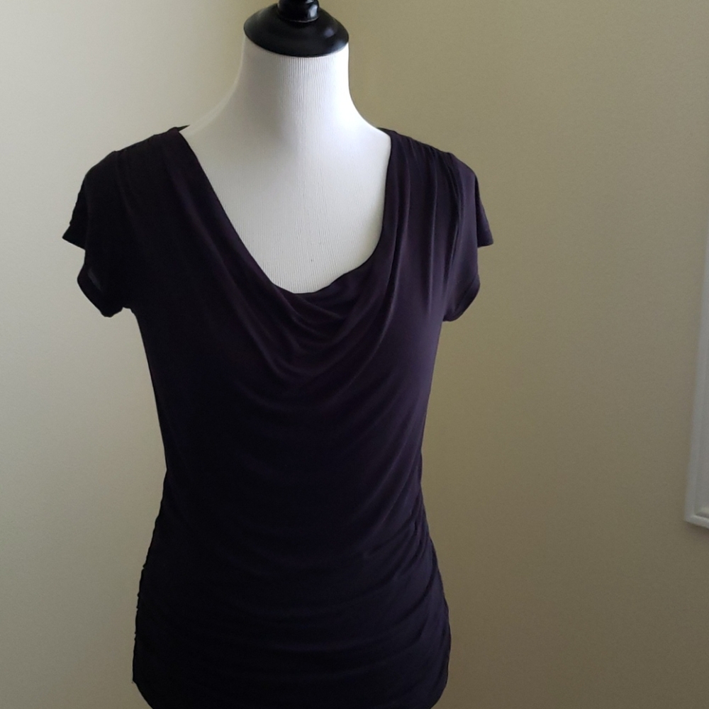 Inc Jersey drape front tee